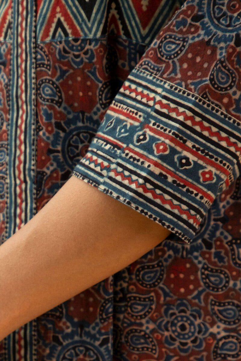 Mahroush Nikhat Ajrak Kurta