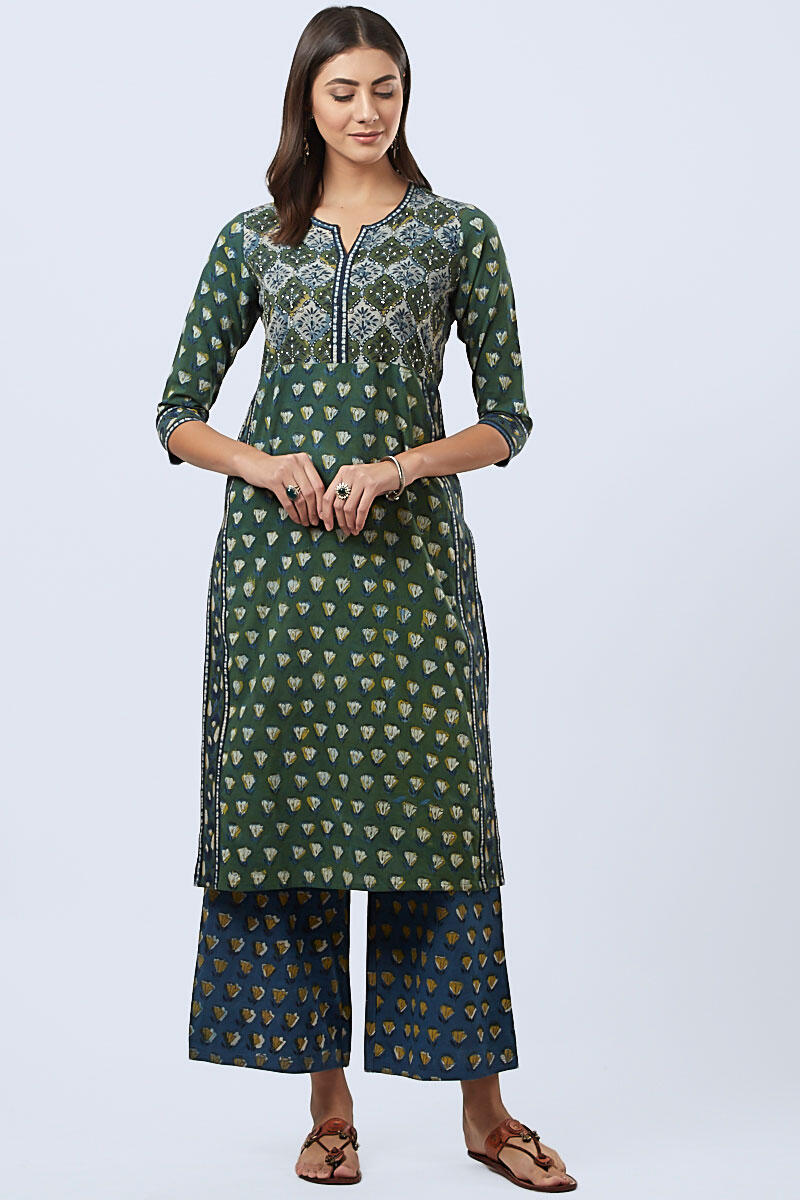 Bagru kurta