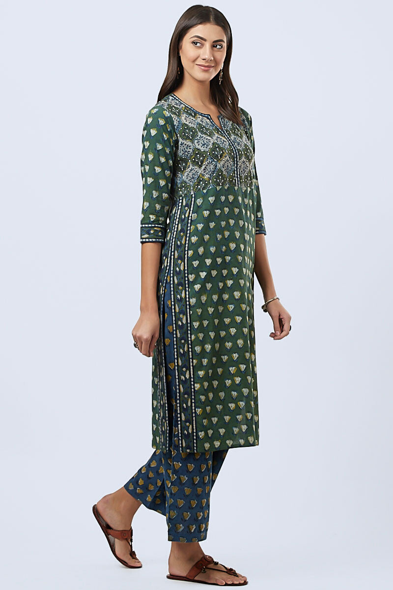 Bagru kurta