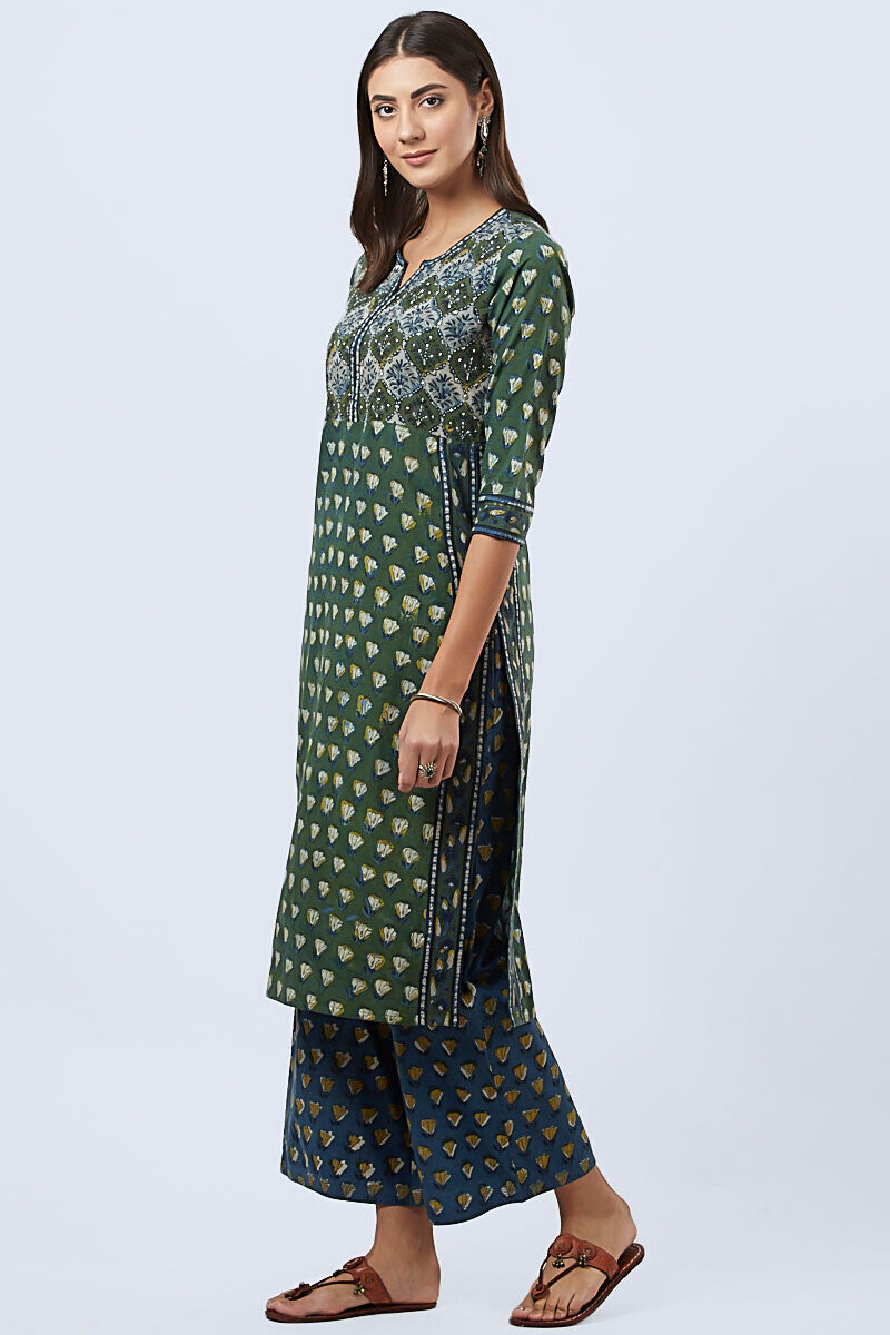 Bagru kurta