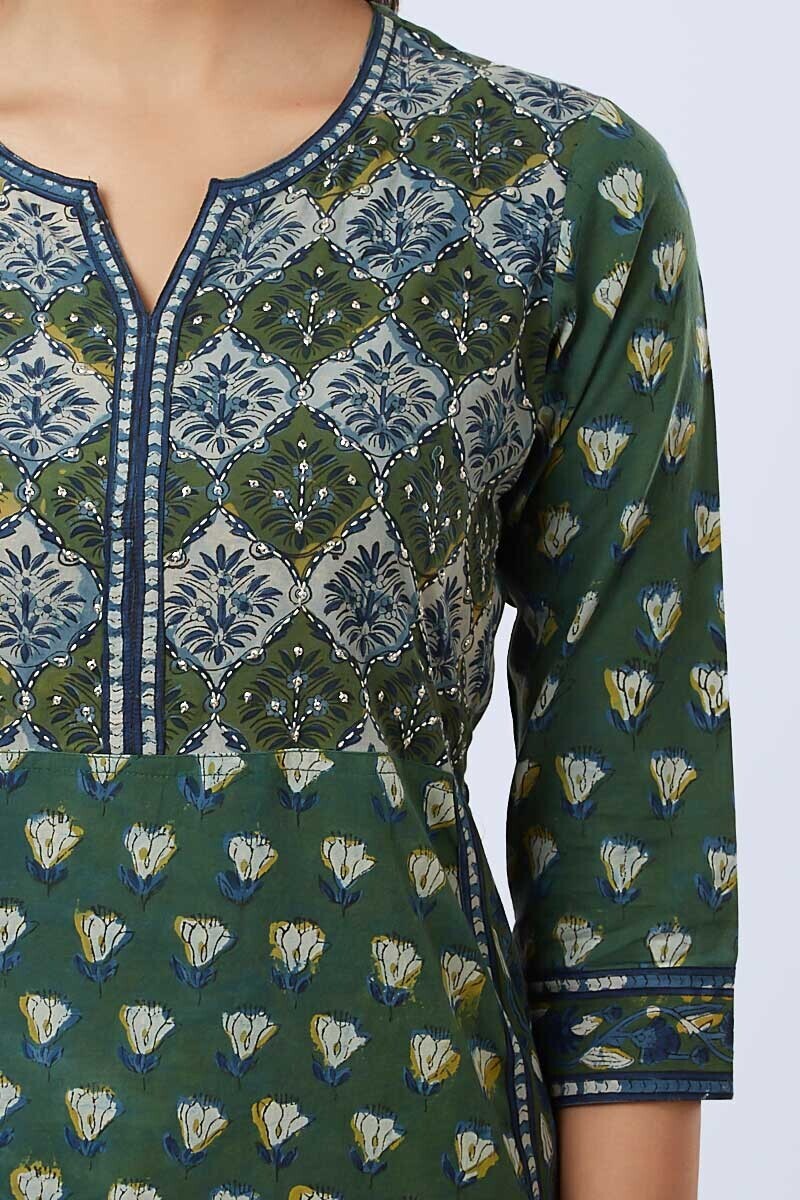 Bagru kurta