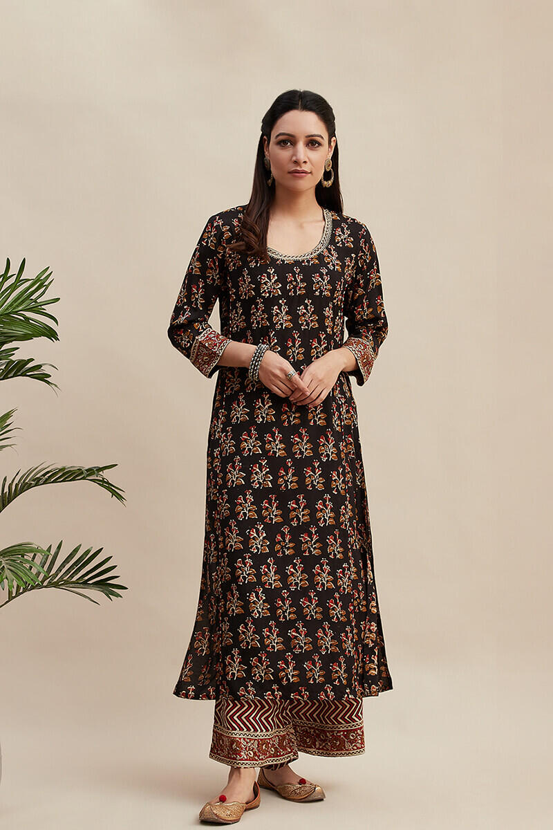 Sehra Jiya Shantung Kurta