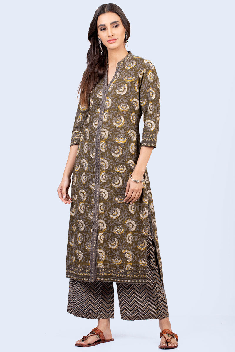 Bagru kurta