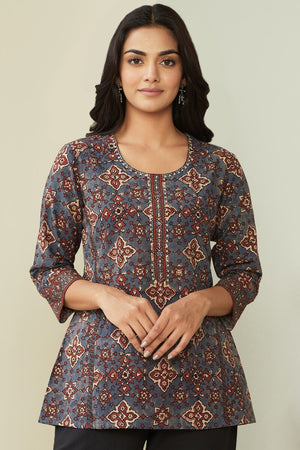 Sehra Shirin Ajrak Top