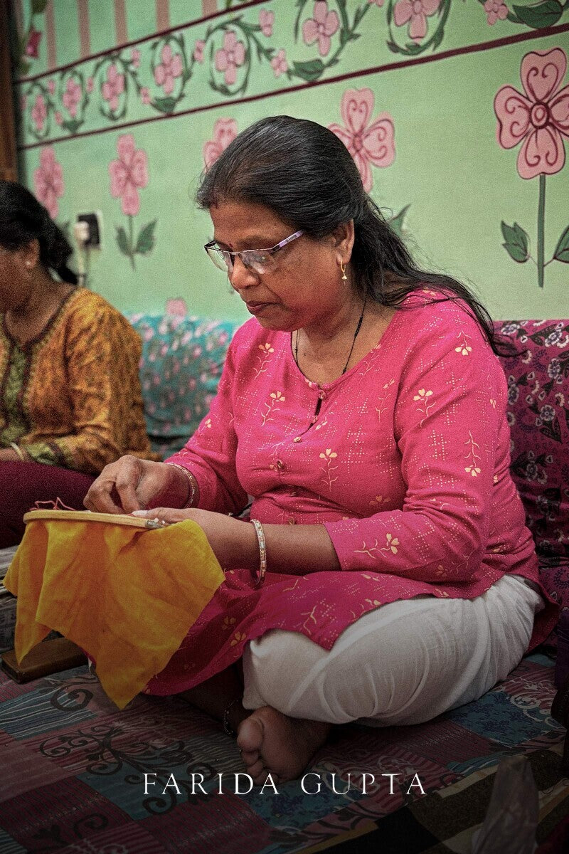 Kashida Kiara Yellow Kurta