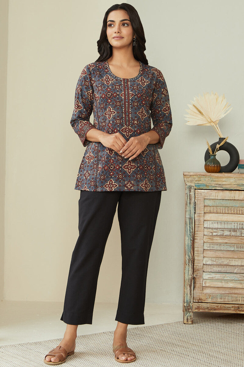 Sehra Shirin Ajrak Top