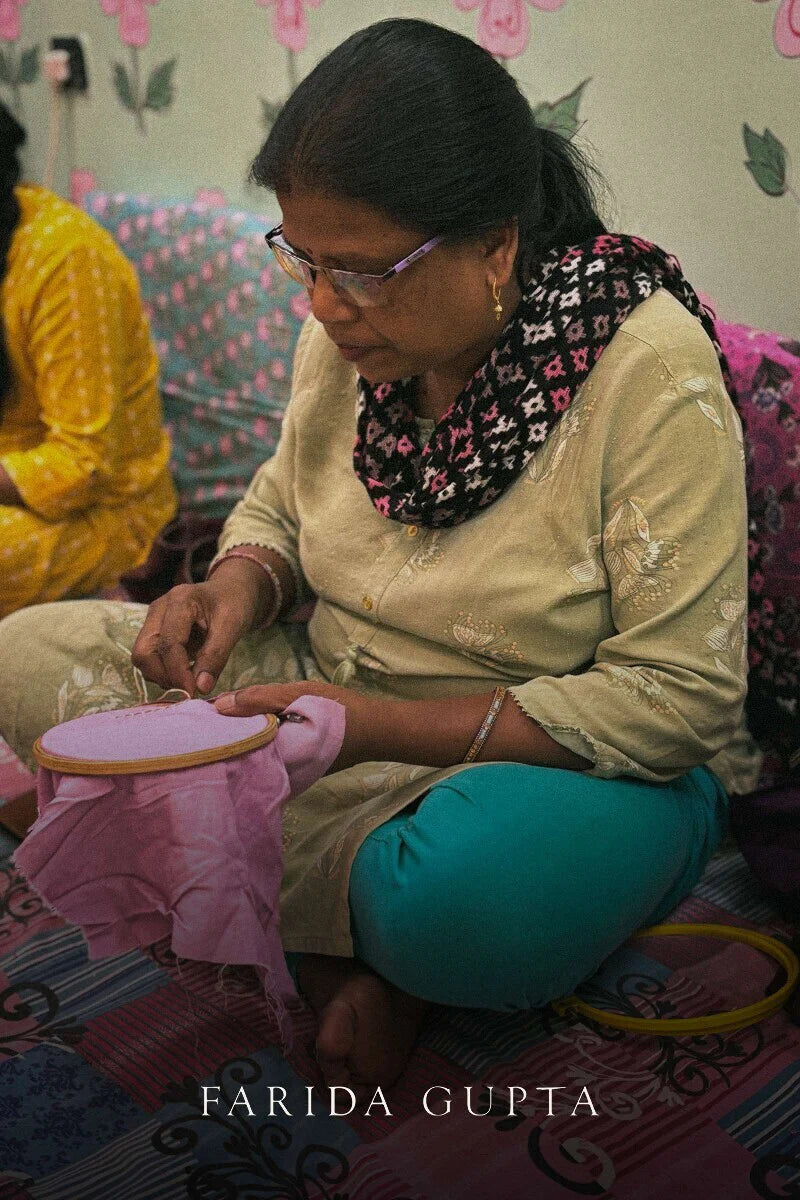 Surplus: Kashida Kiara Pink Kurta