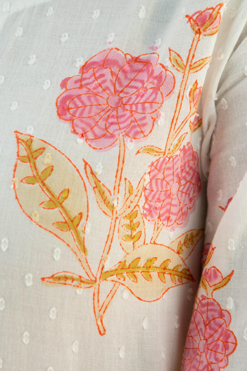 Nazm Jiya Block Printed Kurta