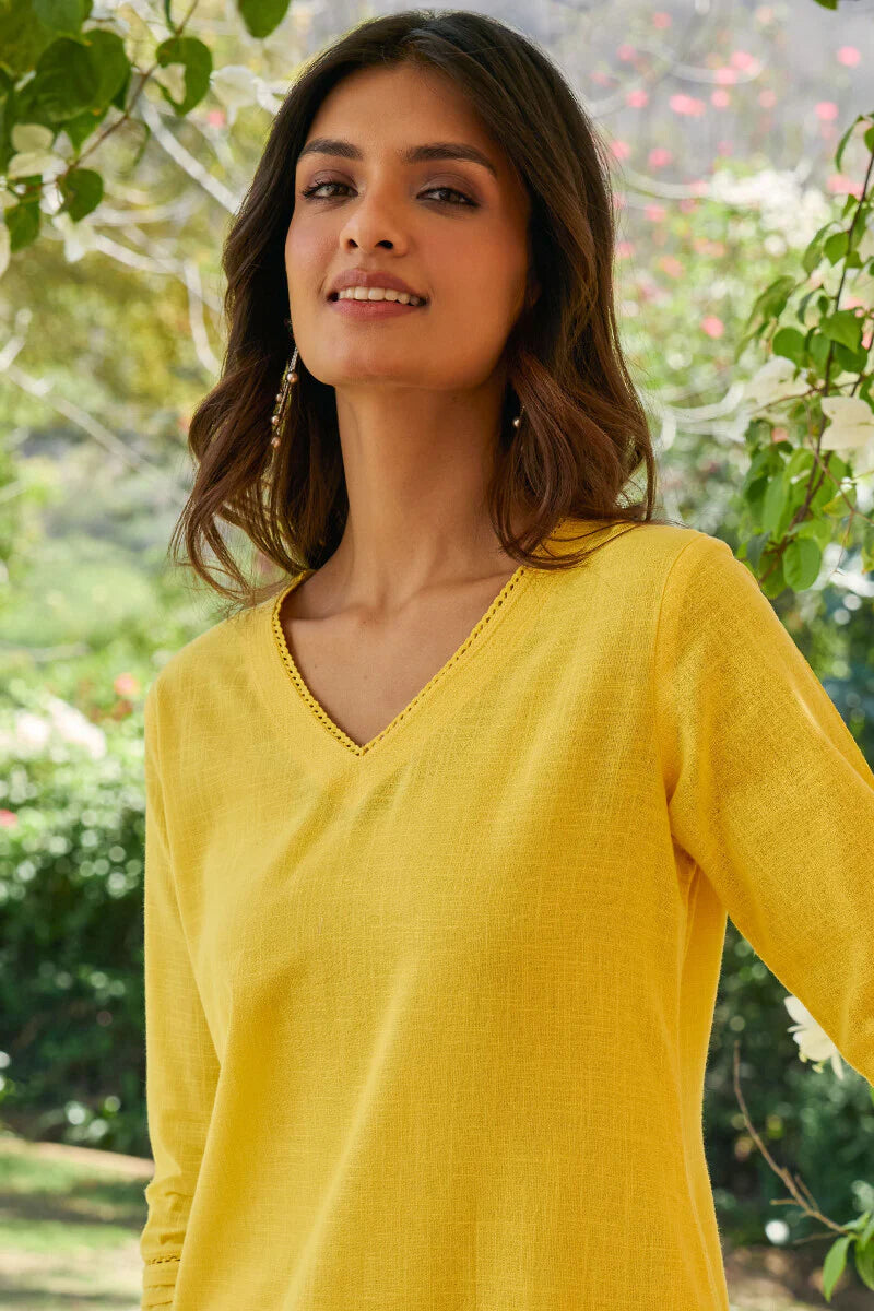 Surplus: Roza Sahira Yellow Kurta