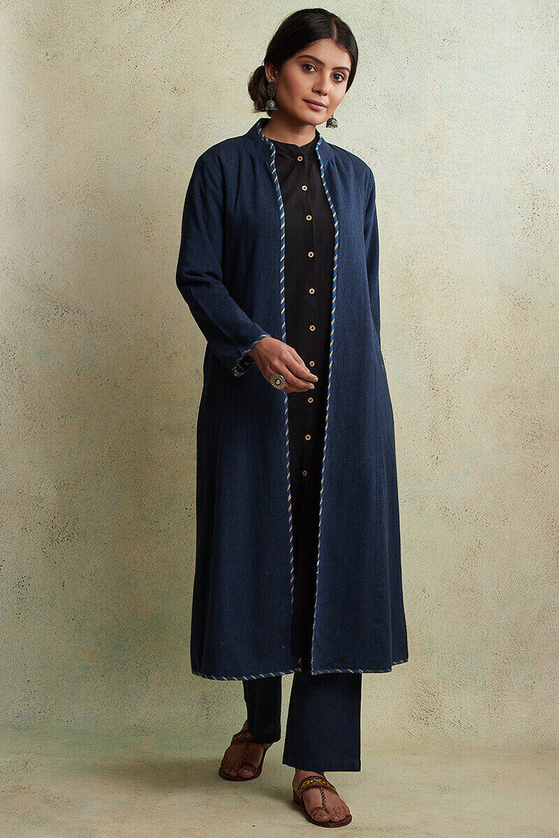 Zahabiya Jiya Reversible Handloom Jacket