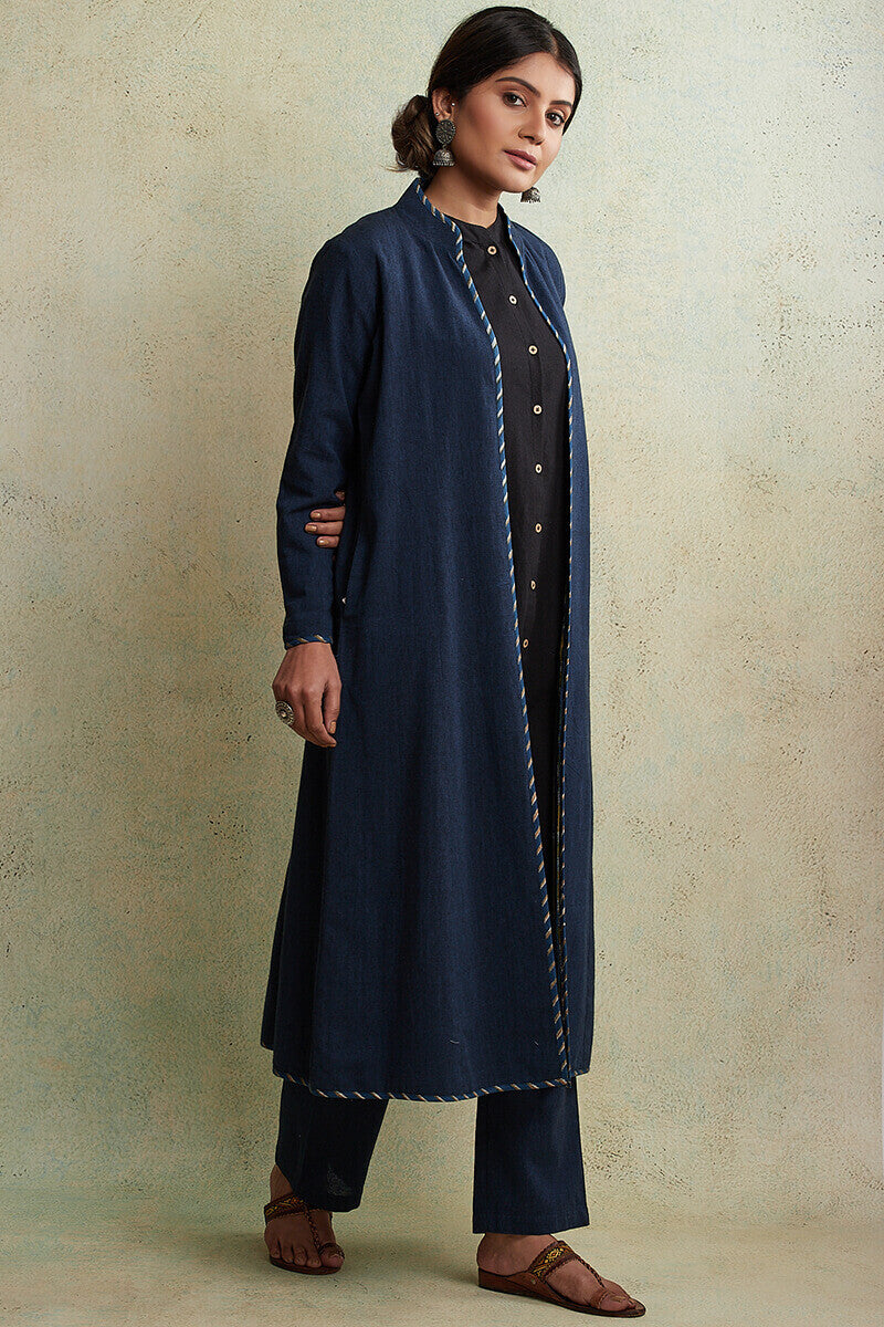 Zahabiya Jiya Reversible Handloom Jacket
