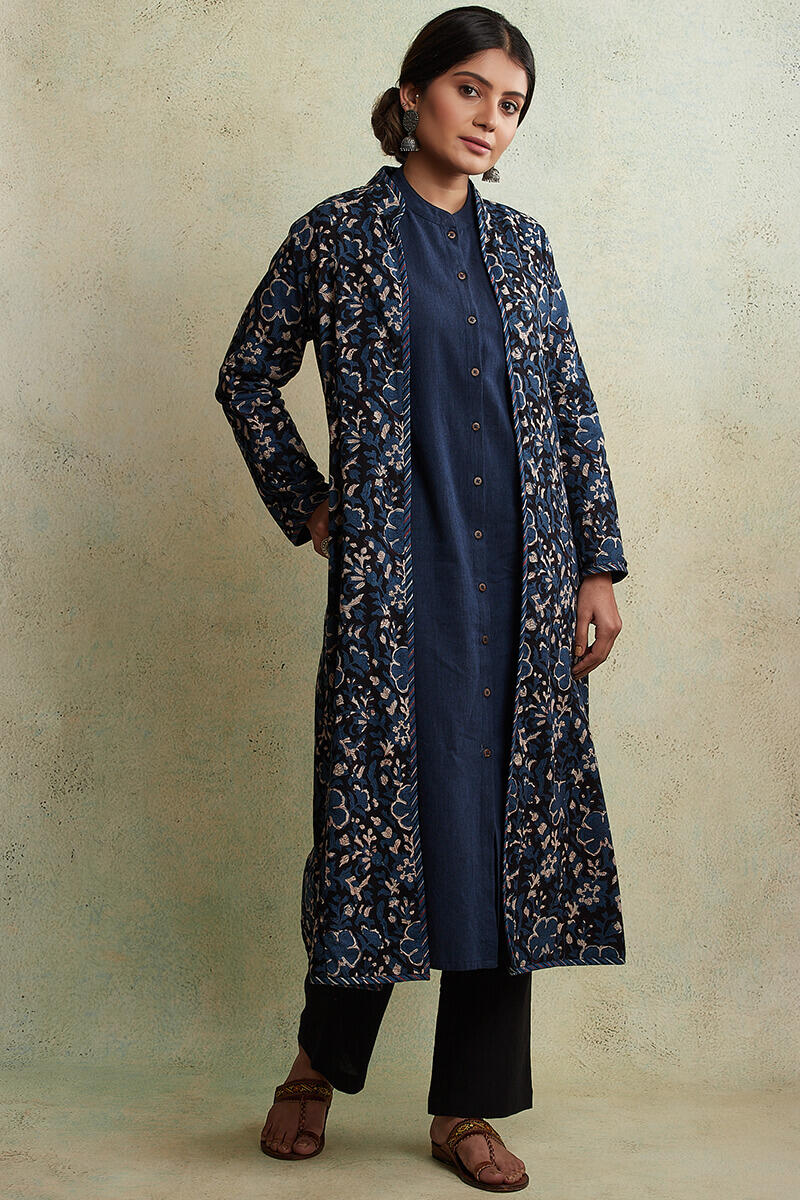 Zahabiya Kiara Reversible Handloom Jacket
