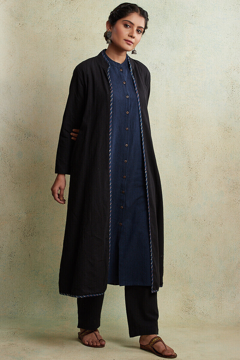 Zahabiya Kiara Reversible Handloom Jacket