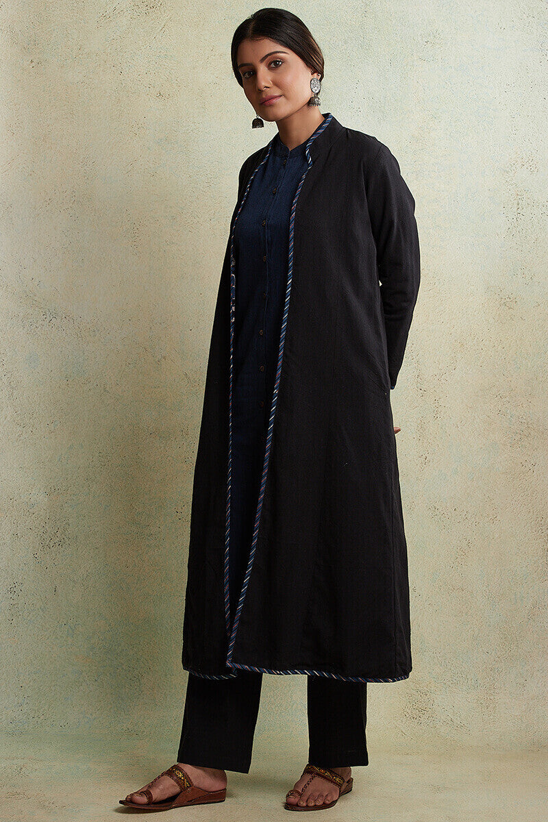 Zahabiya Kiara Reversible Handloom Jacket