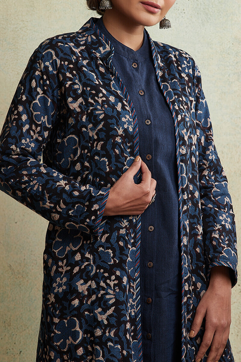 Zahabiya Kiara Reversible Handloom Jacket