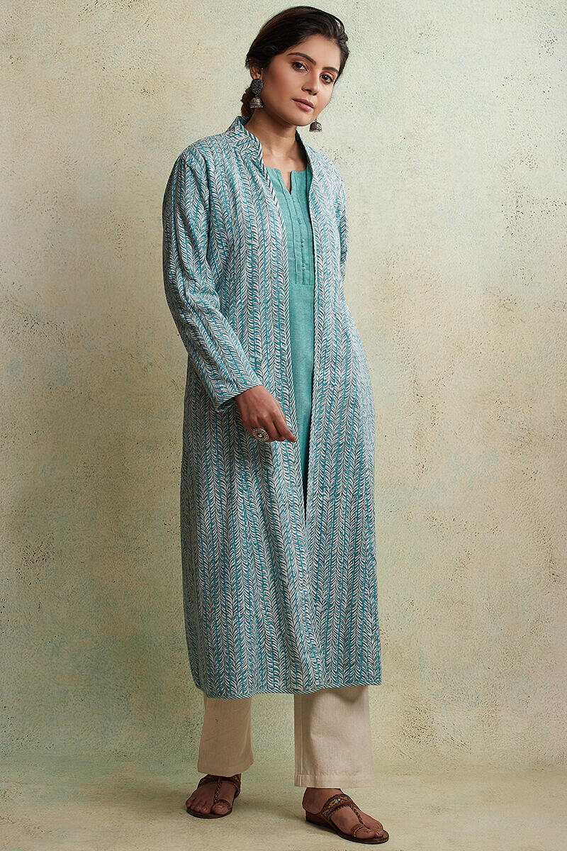 Zahabiya Zinat Reversible Handloom Jacket