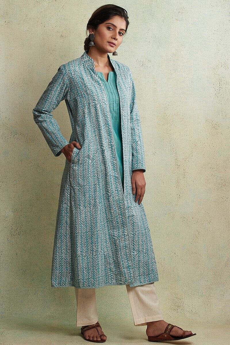 Zahabiya Zinat Reversible Handloom Jacket