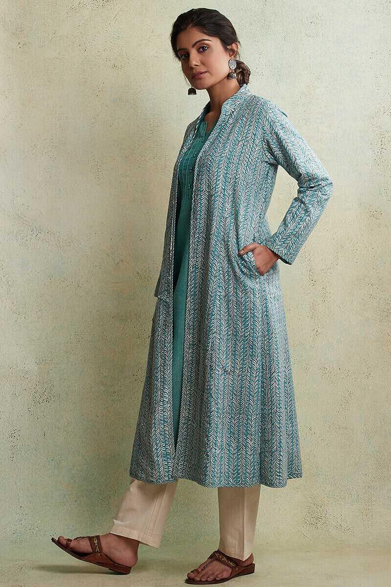 Zahabiya Zinat Reversible Handloom Jacket