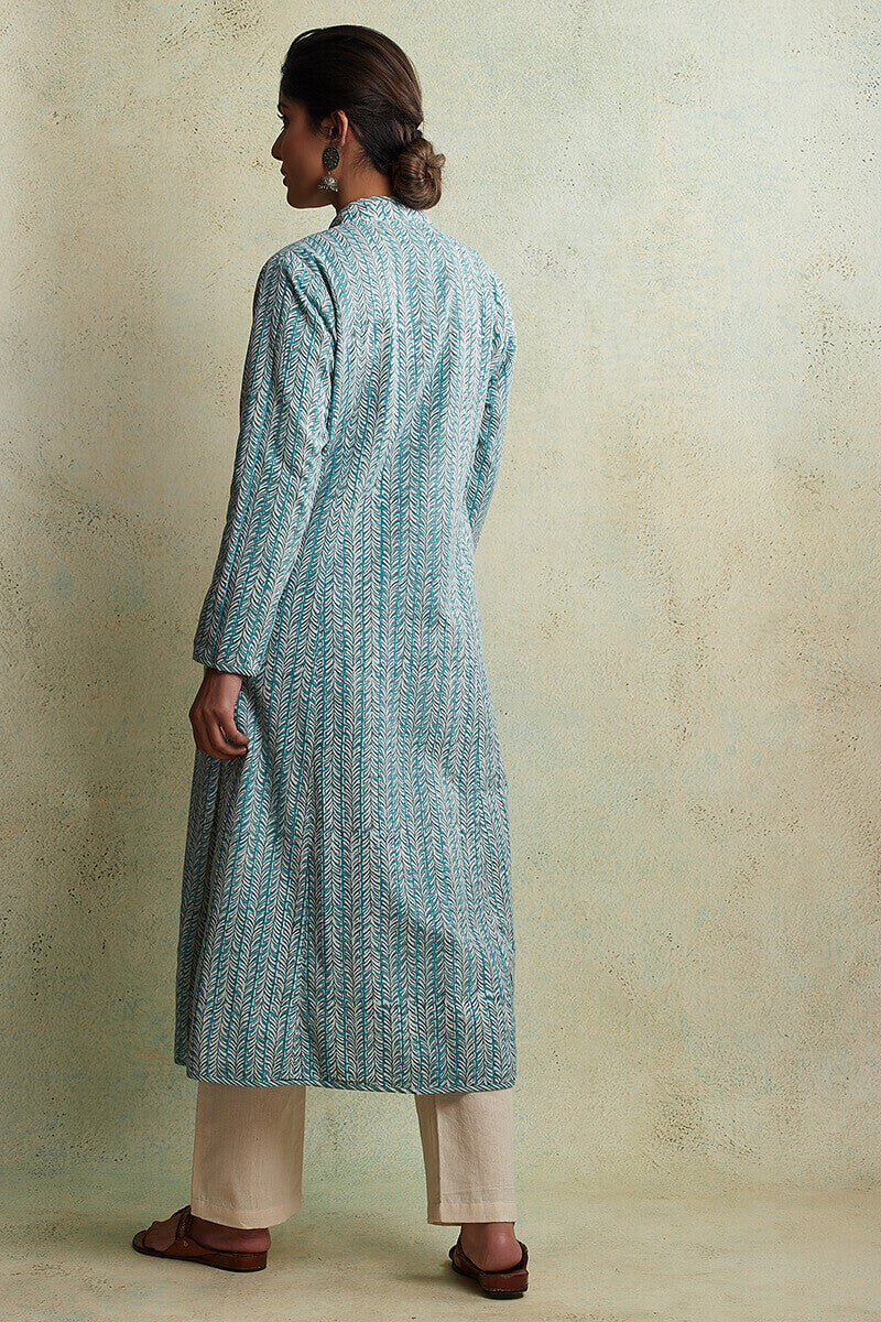 Zahabiya Zinat Reversible Handloom Jacket