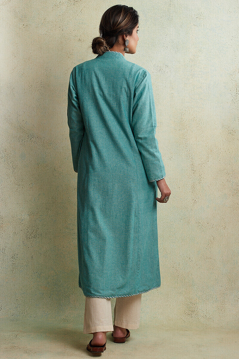 Zahabiya Zinat Reversible Handloom Jacket
